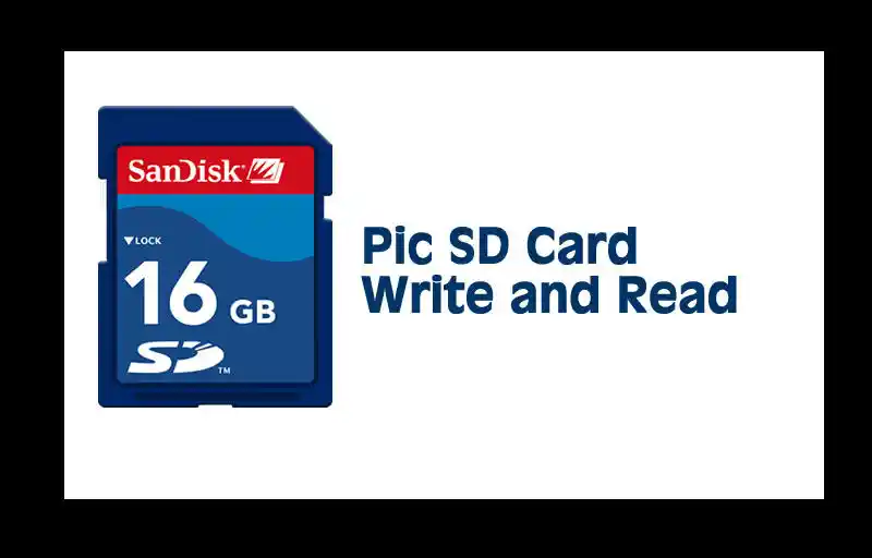 pic sd card write and read